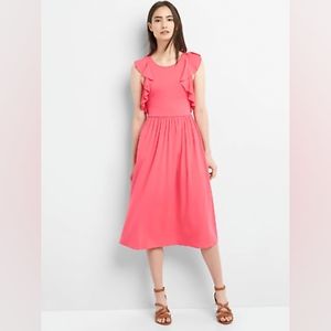 Gap Ruffle Sleeve Dress